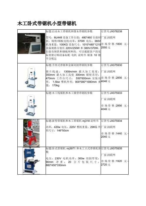 木工卧式带锯机小型带锯机