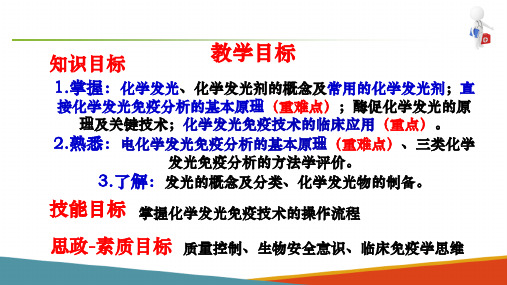 免疫学检验技术—化学发光免疫技术