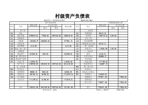 村级资产负债表.xls