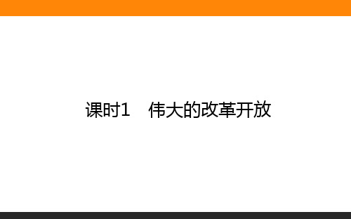 2024年高中政治1-3-1伟大的改革开放-教学课件