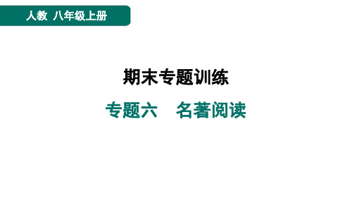 八年级语文上册专题六 名著阅读作业