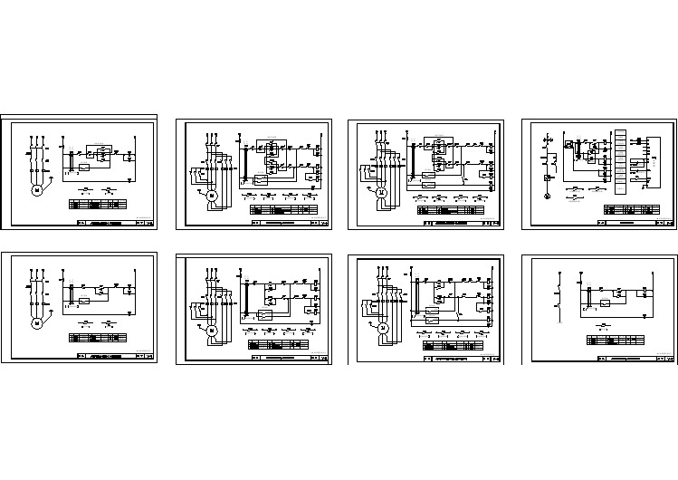 带自动控制的电气设备控制电气cad原理图
