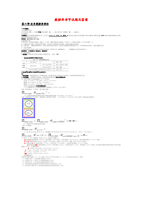 数据库试题及答案