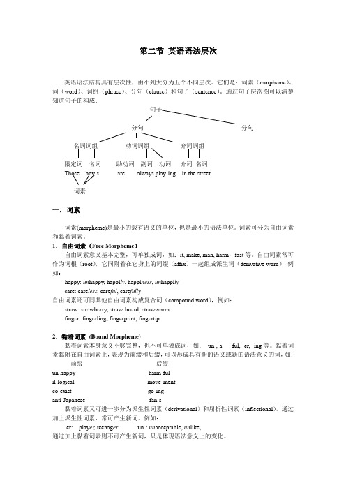 第二节英语语法层次