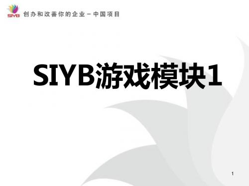 SYB游戏模块1 -