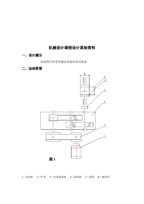 华东交通大学机械设计课程设计二级直齿圆柱齿轮减速器设计说明书1资料