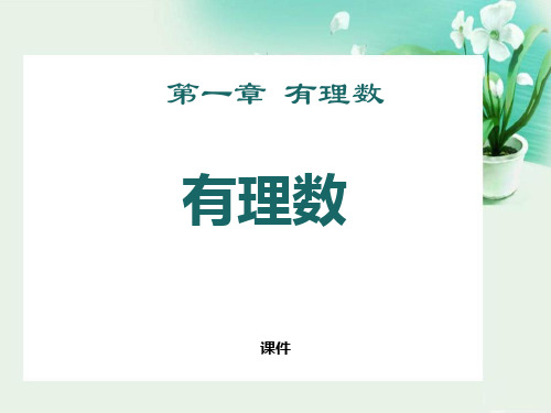 人教版七年级上册数学《有理数》培优说课教学复习课件