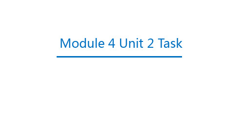 牛津译林版高中英语M4U2 Task 课件(共32张PPT)