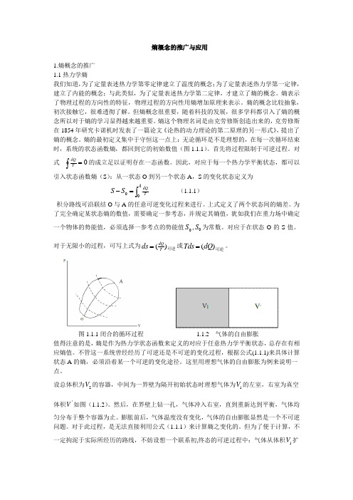 熵概念的推广与应用