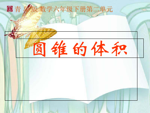 西师大版PPT《圆锥》PPT优质(公开课)1