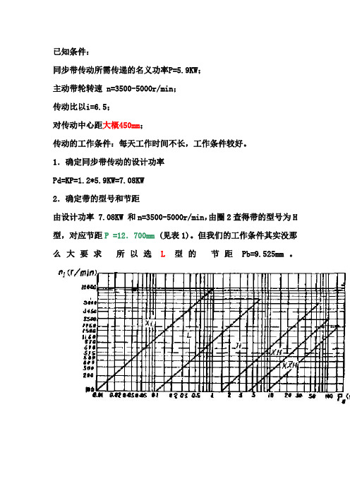 带轮设计计算过程