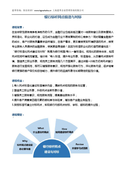 《银行标杆网点建设与对标》