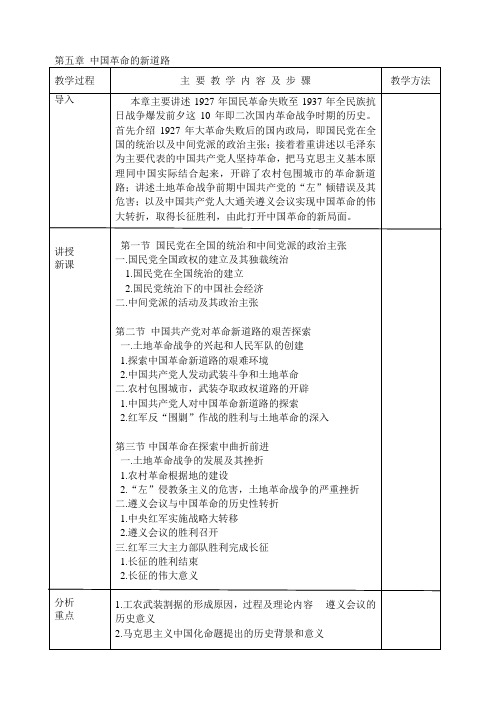 第五章中国革命的新道路