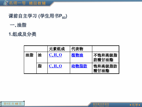 高一化学必修2名师一号答案详解3.4.2.ppt