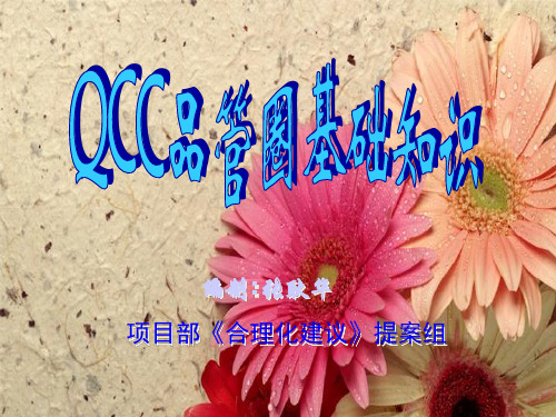 QCC品管圈基础知识