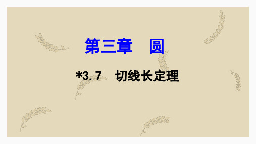 3.7切线长定理 课件 初中数学模型