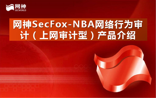 网神SecFox-NBA网络行为审计(上网审计型)产品介绍