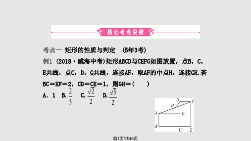 中考数学复习四边形矩形菱形正方形PPT课件