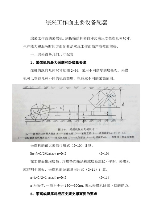 综采设备配套