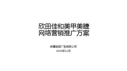 美甲美睫网络推广方案