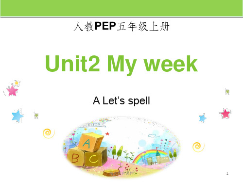 人教PEP版小学英语五年级上册Unit2 A Let’s spell课件