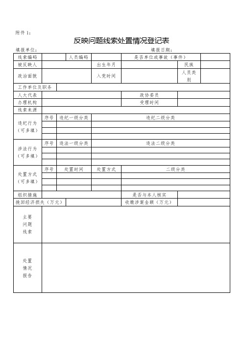 问题线索登记表实用文档