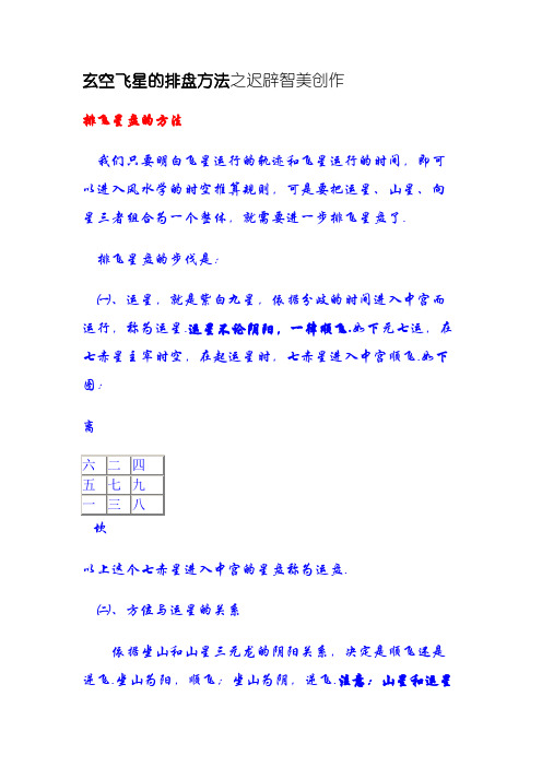 玄空飞星的排盘方法