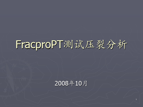 FracproPT测试压裂分析PPT课件