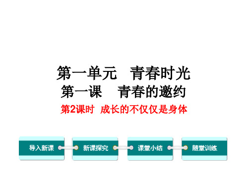 人教版道德与法治七年级下册 1.2 成长的不仅仅是身体 课件(共21张ppt) (1)