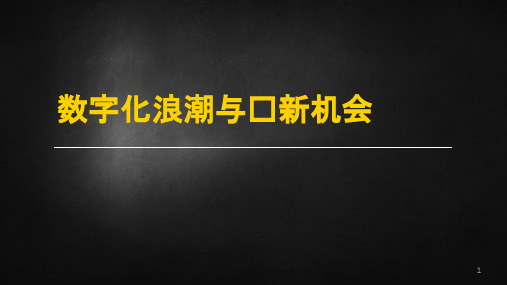 数字化浪潮与创新机会课件