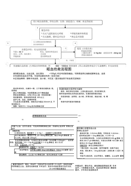 呕血抢救流程图