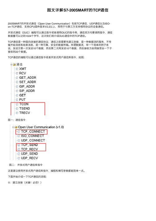 图文详解S7-200SMART的TCP通信