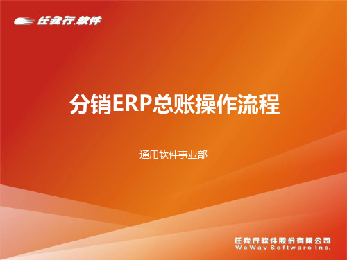 管家婆分销ERP9.0 总账操作流程