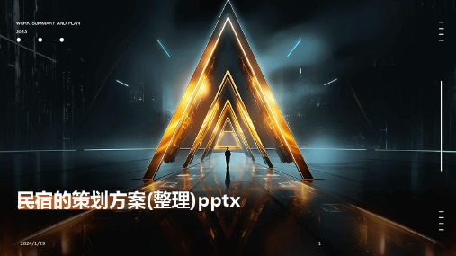 民宿的策划方案(整理)pptx(2024)