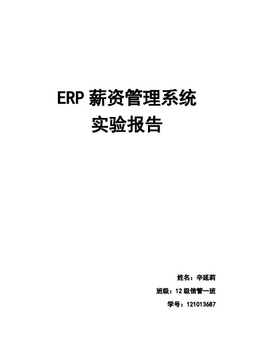 ERP薪资管理系统