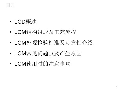 LCM知识汇总ppt课件