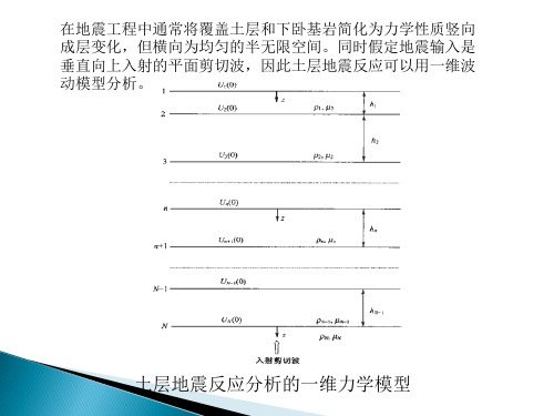 一维场地地震反应分析