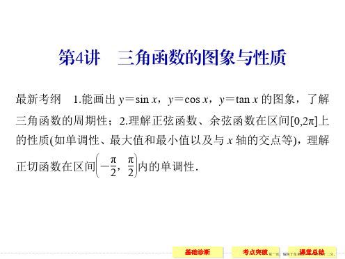 2016届人教A版高考数学大一轮复习课件 第4章 三角函数、解三角形 第4讲