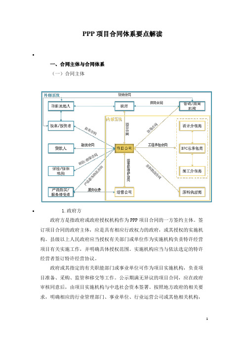 2021年咨询工程师继续教育讲义-PPP项目合同体系要点解读