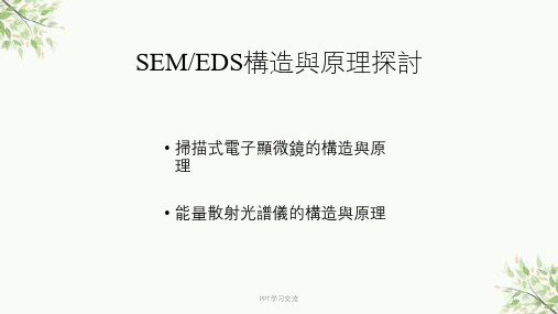 SEM-EDS扫描电镜和能谱仪课件