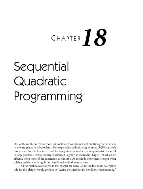 18.Sequential Quadratic Programming