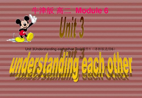Unit3Understandingeachother-Task课件1(译林版选修6)