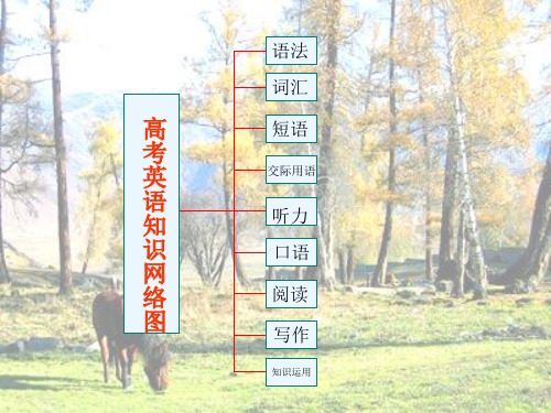 高中英语知识结构网络图