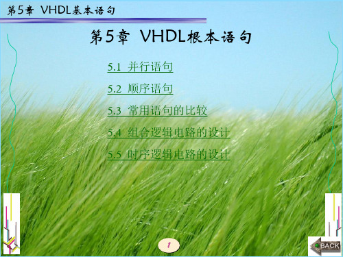 EDA技术与VHDL设计(西电版)第5章 VHDL基本语句PPT