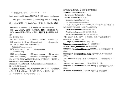 被动语态特殊用法