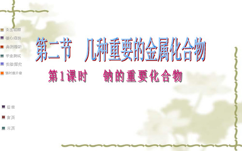 钠的几种重要化合物