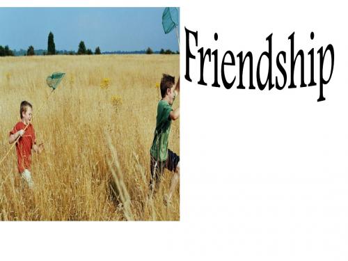 人教版高中英语 必修一 Unit 1 Friendship   Reading and Comprehending(共36张PPT)