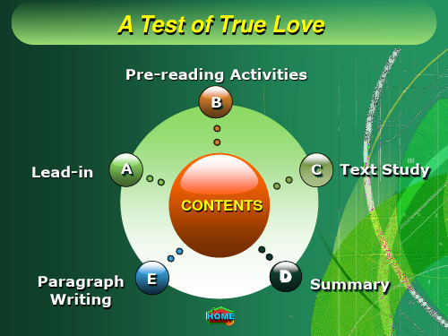 新视野大学英语读写A Test of True Love