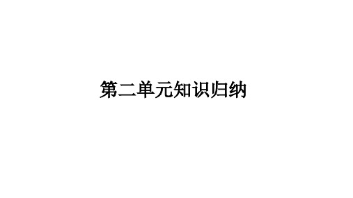 人教版九年级化学上册第二单元知识归纳 复习课件