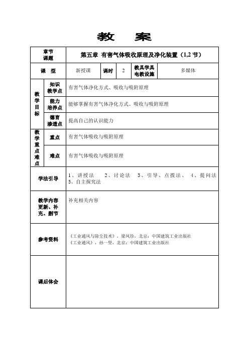 《工业通风与除尘技术》第五章 (1,2)